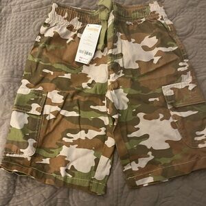 Gymboree Camouflage Cargo Shorts - Green and Brown